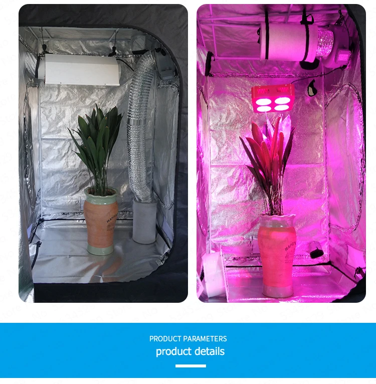 Гидропонная система, теплица для сада, для помещений, GrowTent 600D 40x40x78 дюймов(100x100X200 см), термостат, вентиляция, Балконная теплица