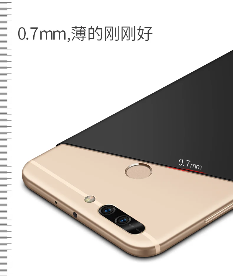 Huawei Honor 8 Pro Чехол MSVII кольцо на палец Тонкий матовый чехол для huawei Honor V9 V 9 чехол жесткий держатель задняя крышка Honor8 Pro