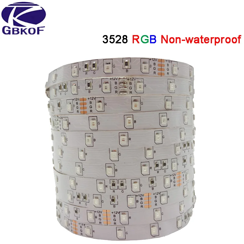 LED Strip 5050 3528 DC12V strip flexible light nonwaterproof 60 led/m RGB RGB/white/warm white/red/green/blue | Освещение