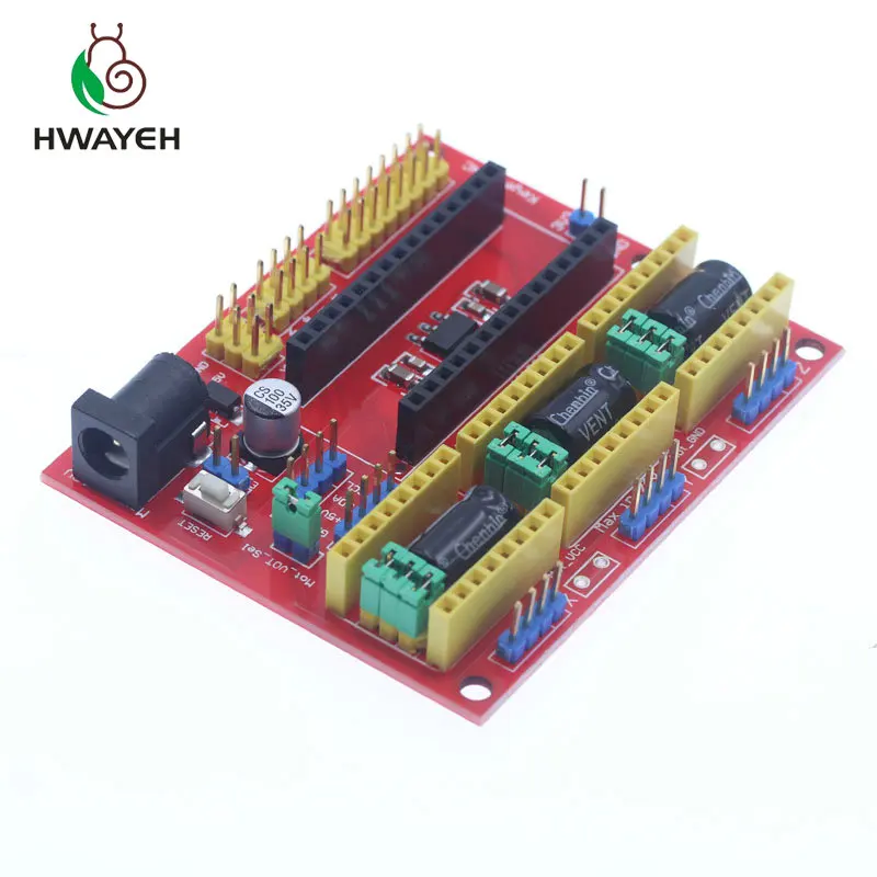 V4 гравер Щит 3D принтер ЧПУ для arduino v4/ЧПУ щит V3 A4988 DRV8825 arduino|Контроллер двигателя| |