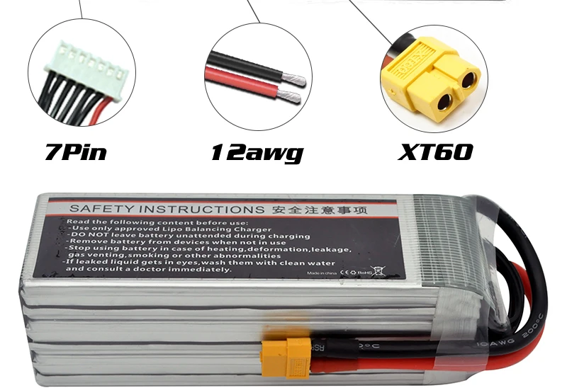 HRB 6S 22,2 V Lipo батарея 3300mah XT60 T Deans XT90 TRX EC5 для квадрокоптера FPV самолеты гоночные внедорожные автомобили лодки RC части 50C