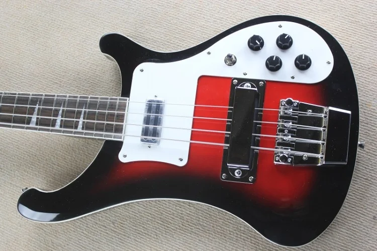 Подлинная Ricken backer 4 струны бас Винтаж sunburst высокое качество хорошее хромовое