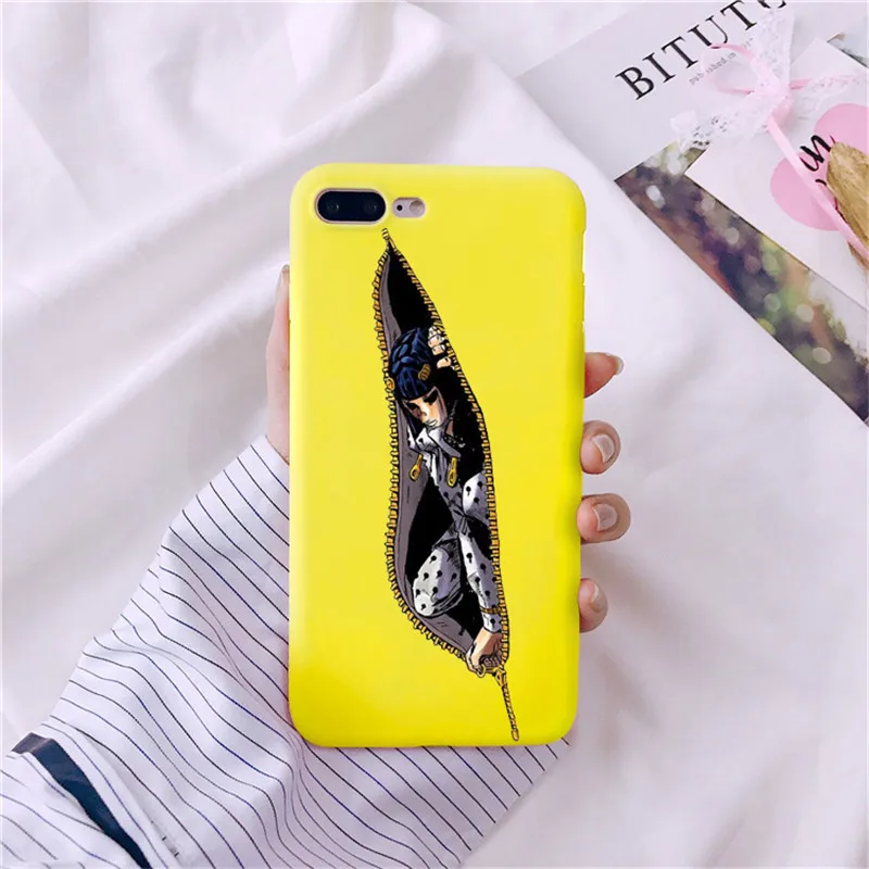 JoJo невероятное приключение убийца queen Caso телефон чехол для телефона пункт O iphone Da iphone XR XS MAX X 8 Plus 7 Алем de 6S плюс 6S 5