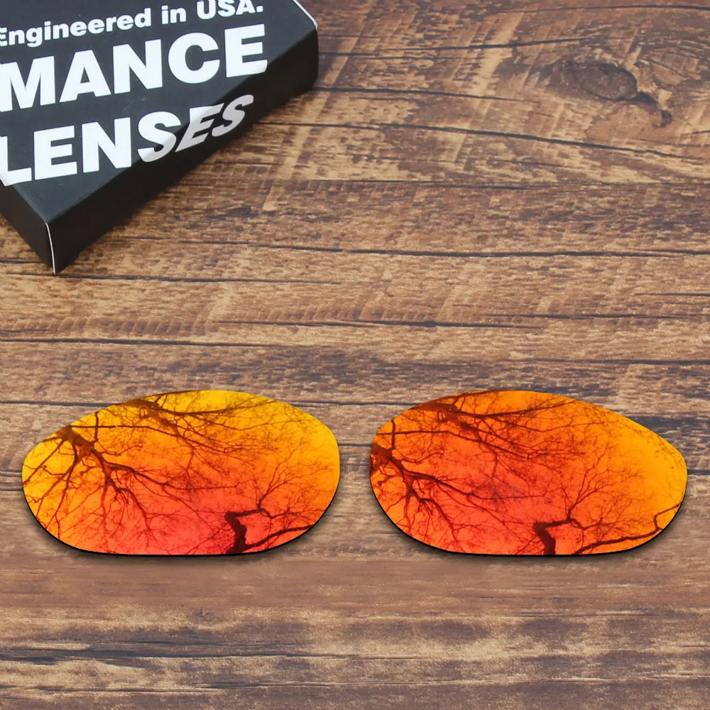 ToughAsNails поляризованные Сменные линзы для солнцезащитных очков Oakley Monster Dog Fire Red