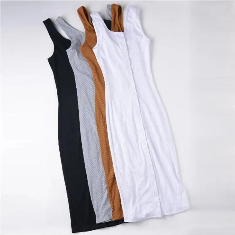 

Винтажное платье с открытой спиной, с V-образным вырезом, на пуговицах, до середины икры, сексуальное летнее платье, платья на бретелях без ру...