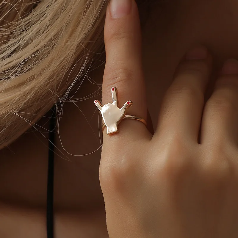 Ручные кольца для женщин bague femme женские ювелирные изделия золотого цвета кольцо