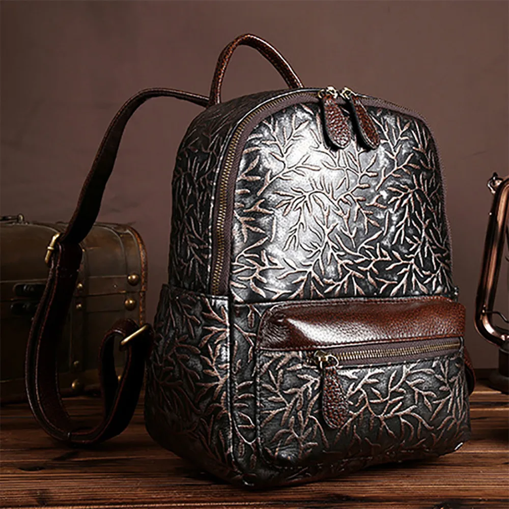 Женский рюкзак из натуральной воловьей кожи дизайнерские дорожные школьные