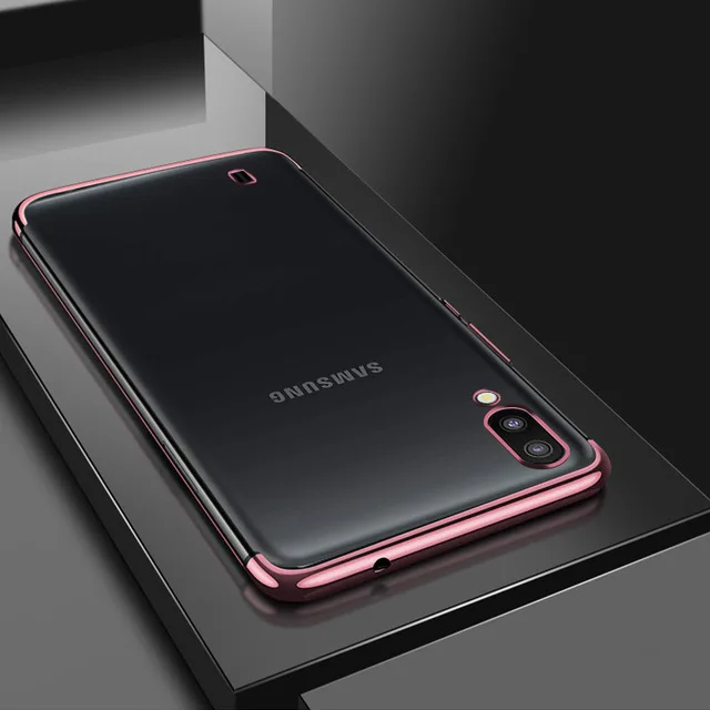 TPU Case For Samsung Galaxy M10 M105 M105f M 10 2019 Cover Luxury Ultra Thin Soft Transparent Plating Shining |