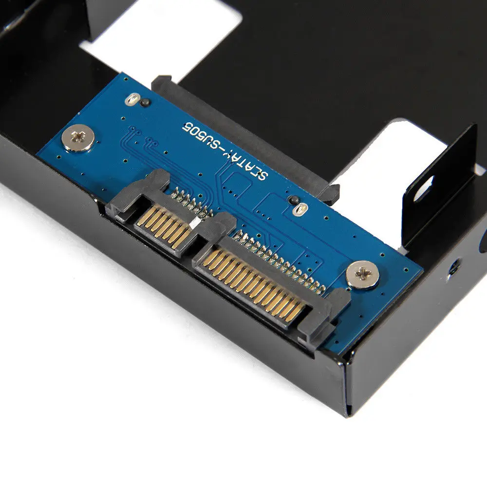 

Zeadow Aluminum 2.5" To 3.5" SATA Hard Disk Drive Converter Caddy Tray Cage Hot Swap Plug HDD SSD Mounting Bracket Kit