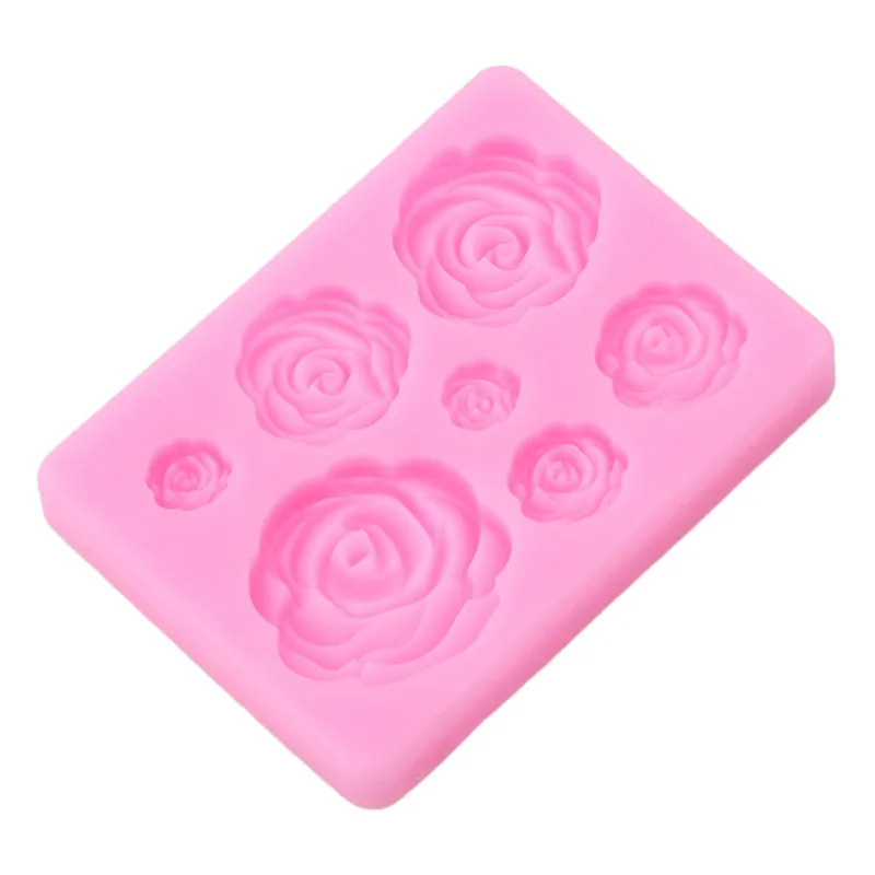 Силиконовые формы для выпечки тортов 3D резец в виде роз цветов инструменты