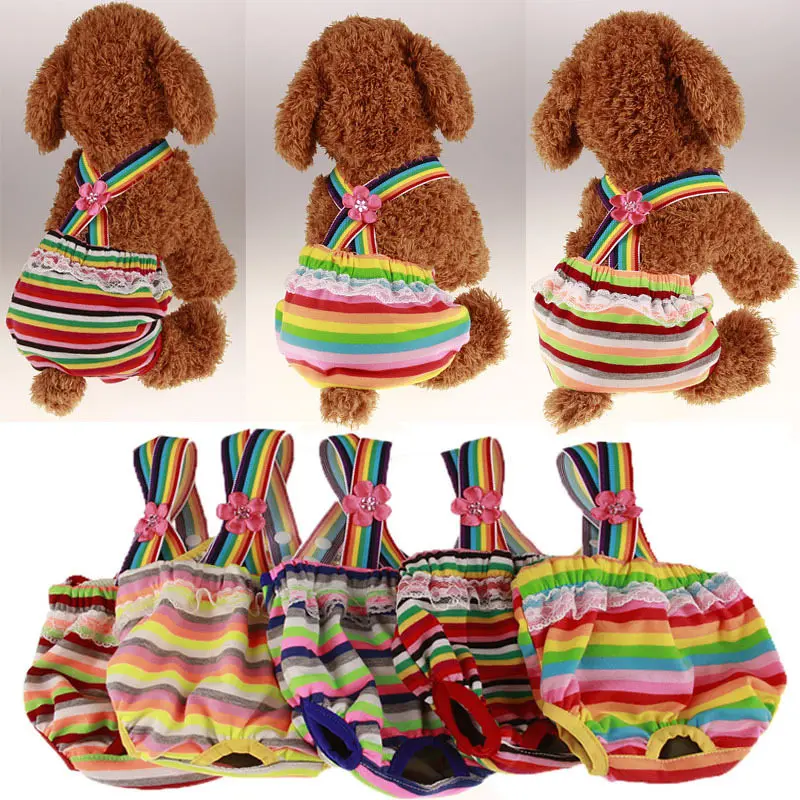 

Pet Underwear Dog Clothes Cotton Tighten Strap Briefs Diaper Physiological Pants Puppy Dogs Cats Clothes Pet Supplies