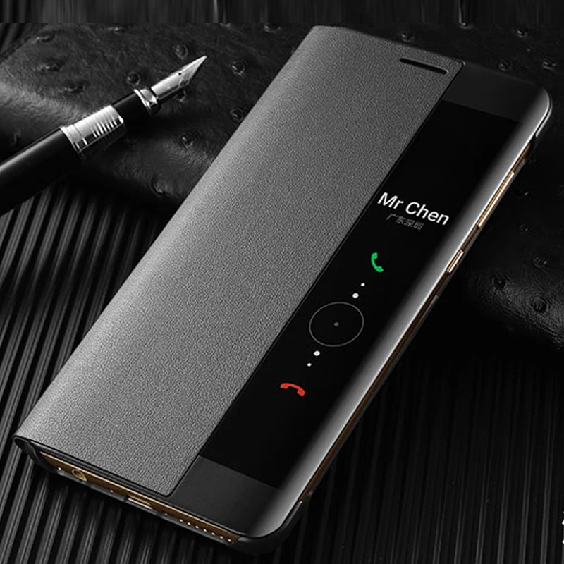 S GUARD оригинальные чехлы для смартфонов флип кейс кожаный чехол с окошком ответа