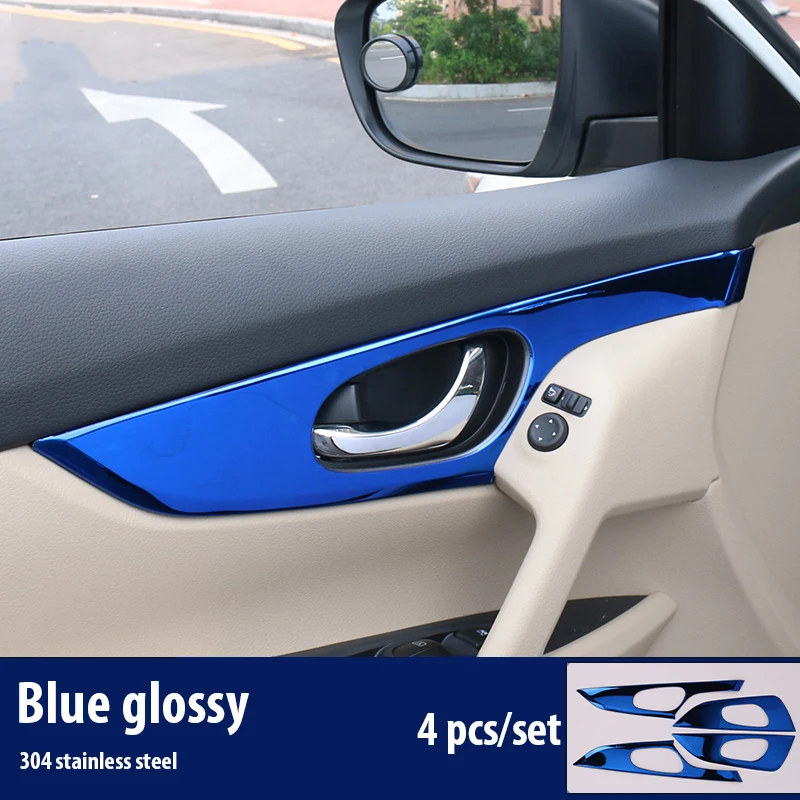 4 шт./компл. Стайлинг автомобиля внутренняя дверная ручка чаша декоративная рама