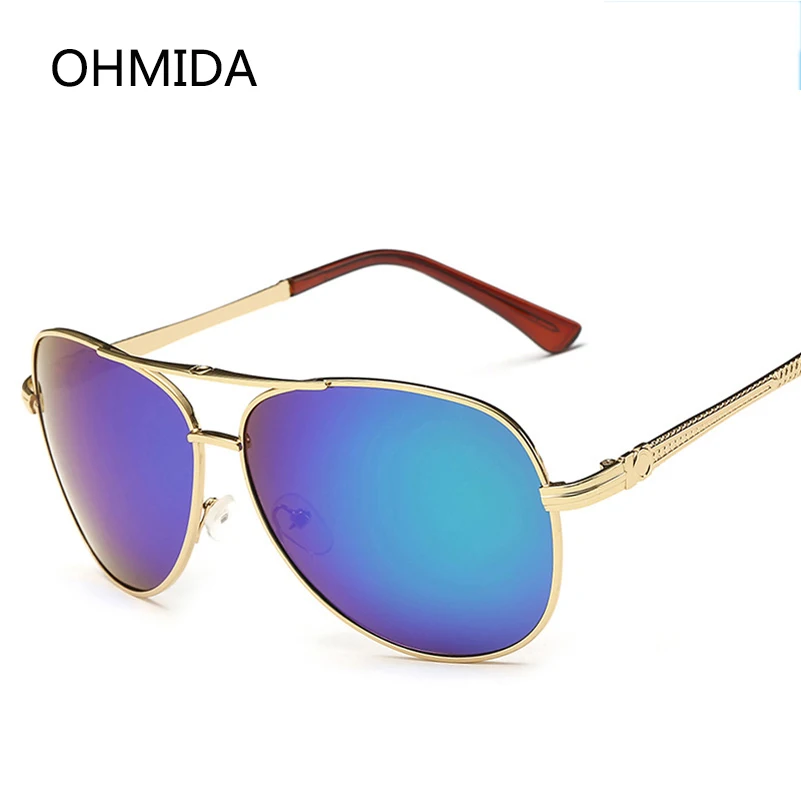 OHMIDA New Fashion Polarized Sunglasses Men Driving Sun Glasses Male Vintage Shades Goggle Polaroid Pilot Women UV400 | Аксессуары для