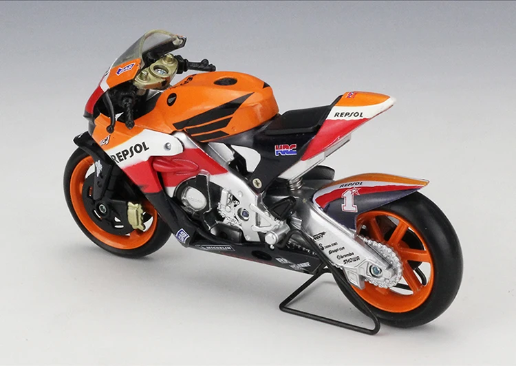 1:18 HONDA дистанционного управления RCV № 1 модель мотоцикла HONDA дистанционного управления RCV Moto GP литья под давлением Moto для хранения детских игрушек, подарки на день рождения;