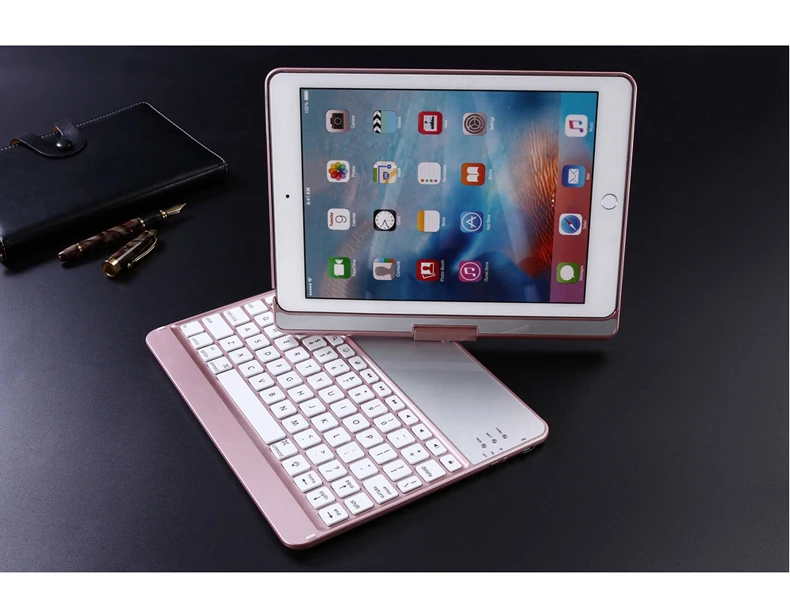 Witsp@ d чехол для клавиатуры для iPad Pro 10,5 дюймов /iPad Air 10,5(3rd Gen) 2019360 вращающийся BT/беспроводной Чехол для клавиатуры с подсветкой