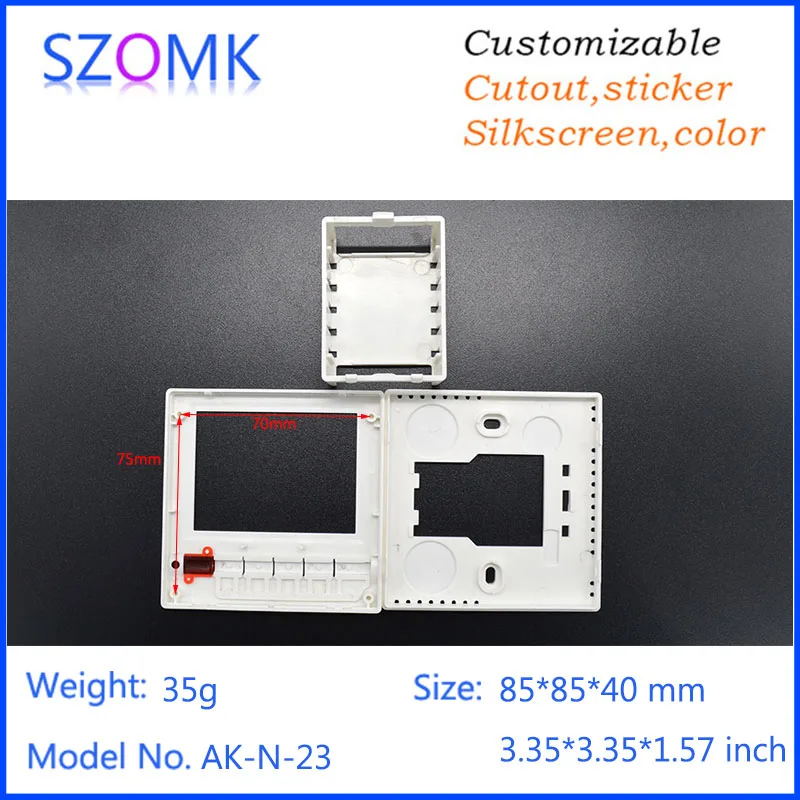 1 шт. 85x85x40 мм пластиковые панели управления датчиком корпус ЖК-экрана