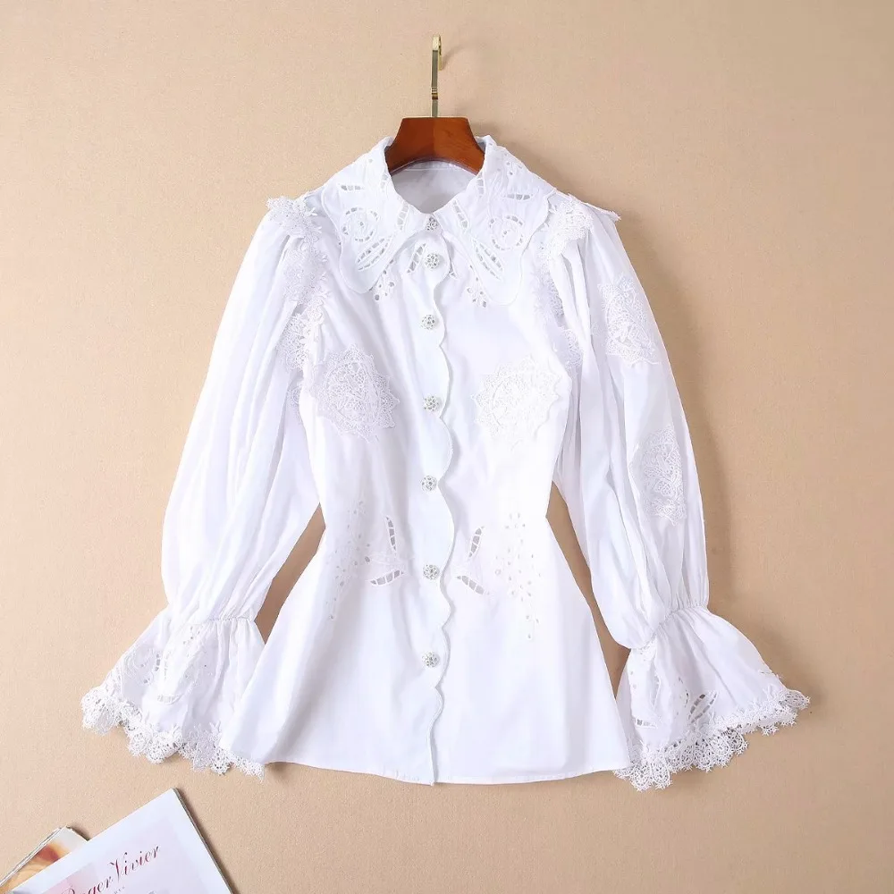 2019 Runway Designer Luxury Fashion Skirt Suits Flare sleeve Sweet shirt and Ethnic Vintage Printing mini 2 pieceSet H6412 |