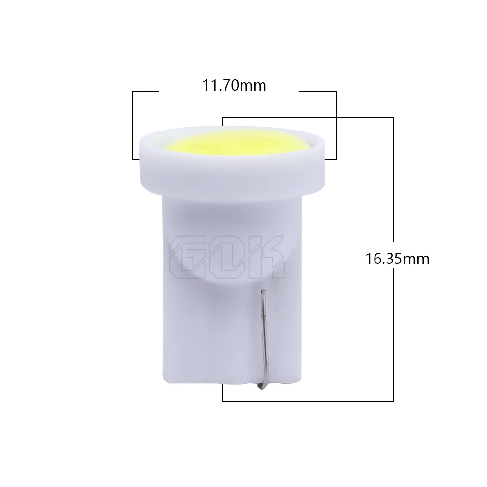100 шт./лот x T10 led 194 168 W5W 6led t10 cob белый свет 2 Вт Автомобильные дверные лампы