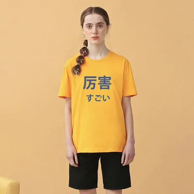 TANTO/2019 оригинальные летние топы в китайском японском стиле с надписями