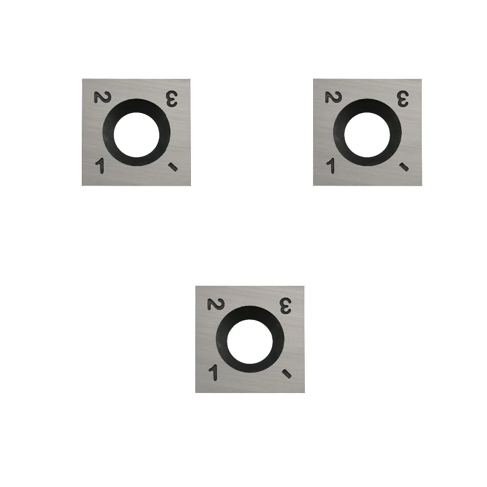 3 шт. 15 мм (. 59 &quot) Квадратный прямой твердосплавный резец (15mmX15mmX2.5mm) 4 края для DIY