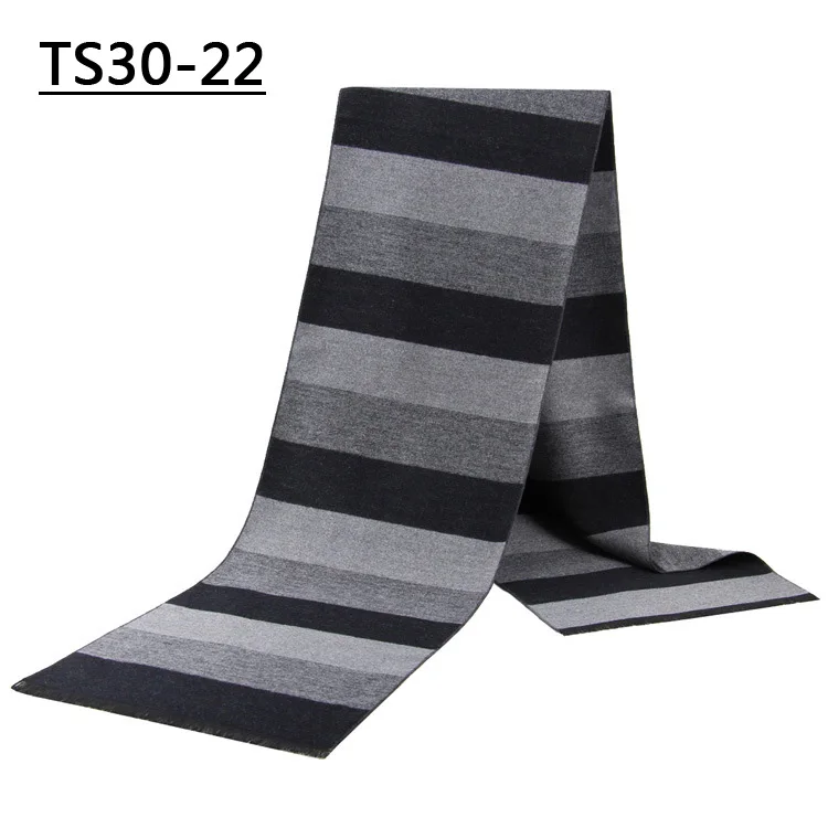 TS30 - 22 YISHLINE, модные, 180X30 см, Толстые мужские шарфы, зимние, мягкие, мужские, кашемировые, вискозные, с кисточками, шарф, модальный, подарок для отца и мужчины - Цвет: TS30 - 22
