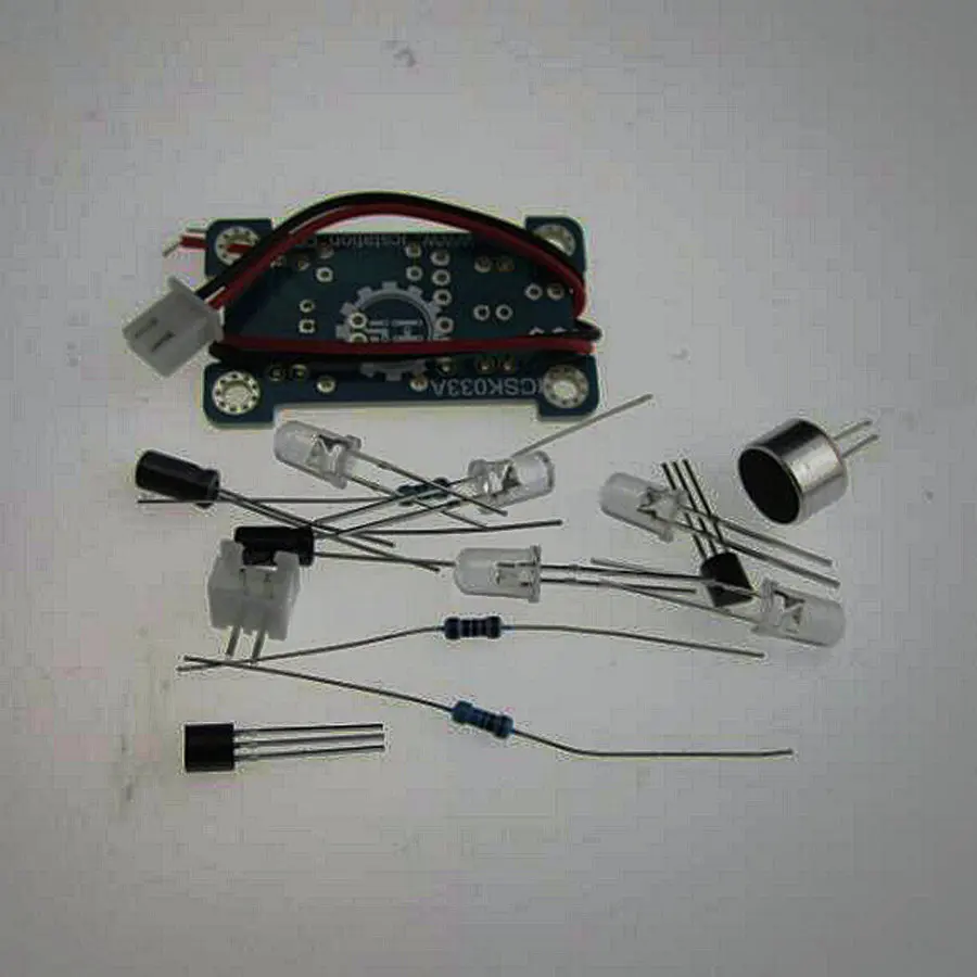 Sound Control LED Мелодия Лампы Производство Электроники DIY Комплекты Люкс Новый зеленый