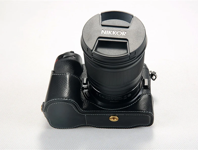 Натуральная Воловья кожа корпуса для половины камеры база Nikon Z7 Z6 (любой объектив)