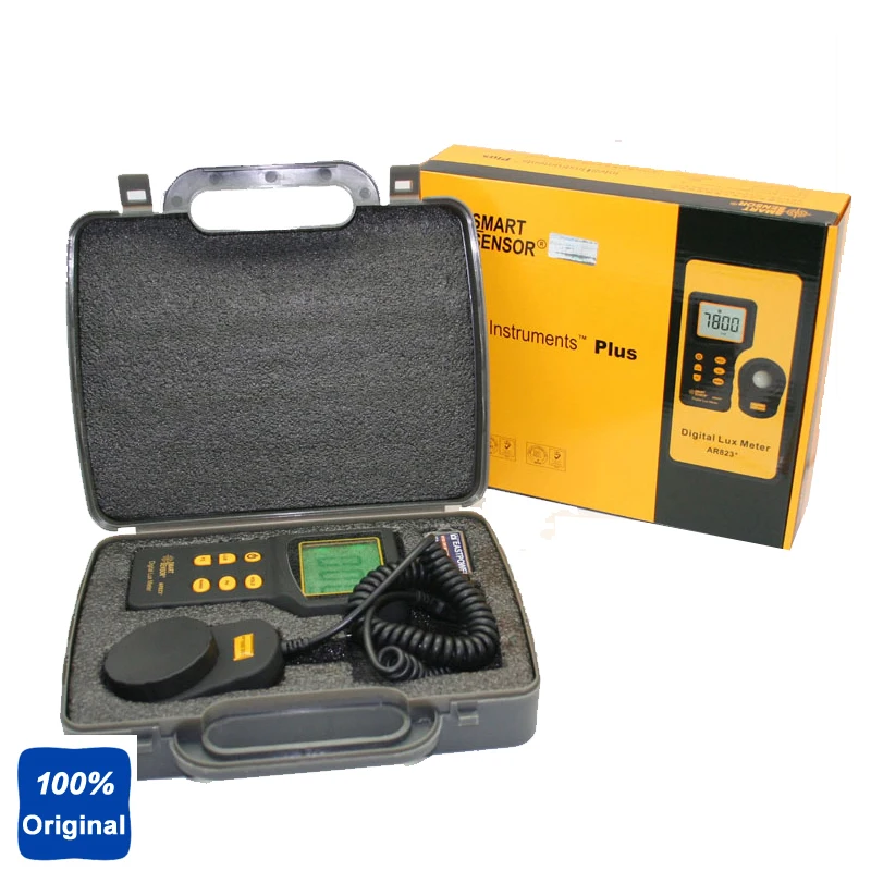 

AR823 Digital Light Lux Meter 200.000lux Luxmeter Luminometer Photometer