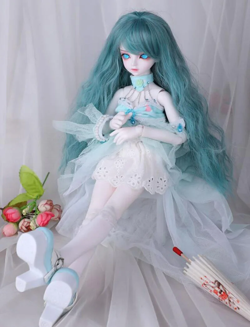 Кукла 1/4 BJD SD модная симпатичная Rico Fish Mermaid шарнирная Reborn Model кукла с глазами для