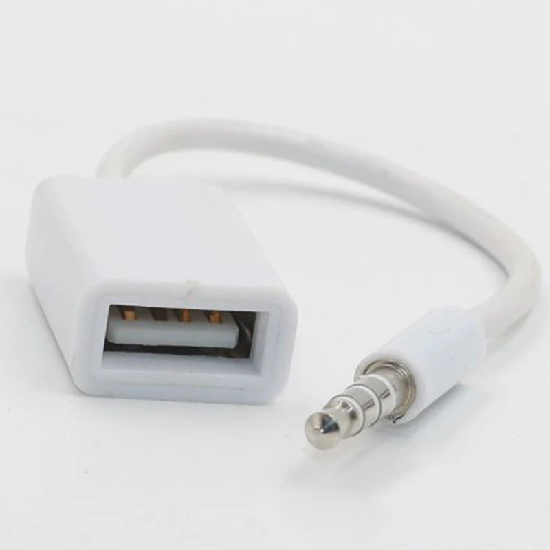 3 5 мм Мужской аудиоразъем AUX к USB 2 0 Женский кабель Шнур для автомобиля MP3| |