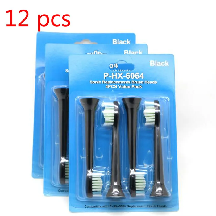 12 шт HX6014 Зубная щётка головки для Philips Бриллиант Чистой FlexCare + здорового белый