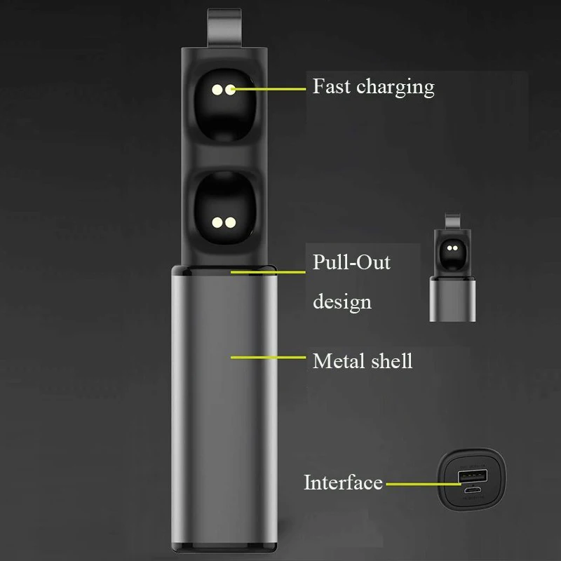 M. uruoi Bluetooth наушники Беспроводная гарнитура Inear HandsFree для мобильного телефона
