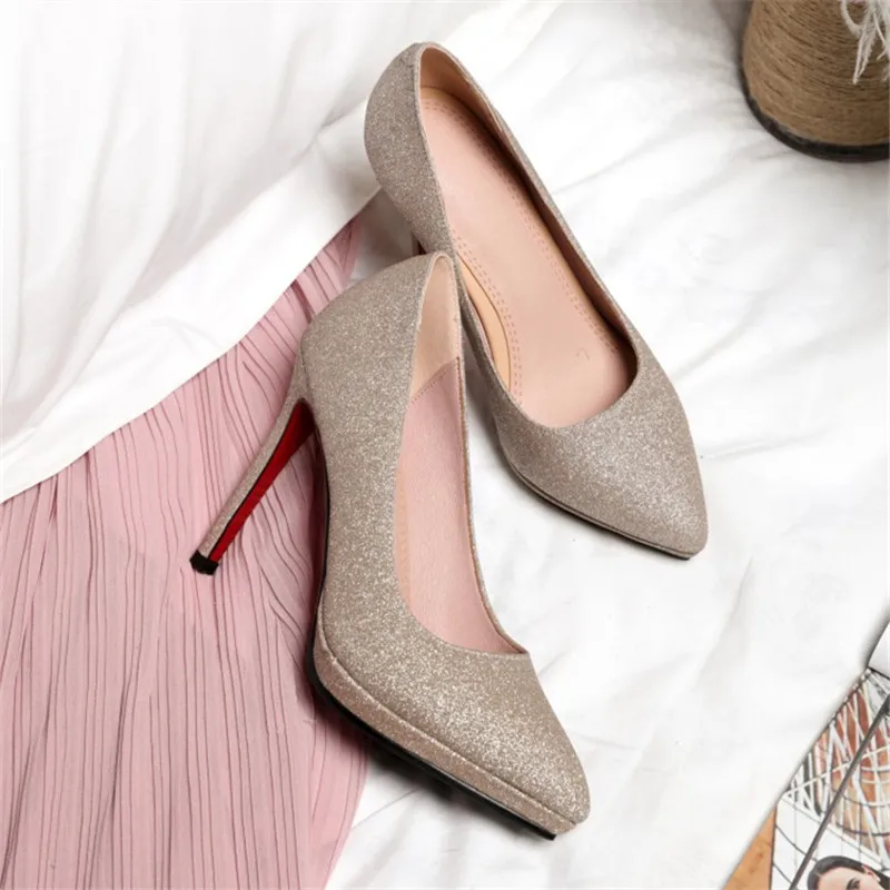 size 34-43 New Spring Autumn Women Shoes Fashion Woman Pointed Toe Super High Heels Platform ladies fashion sexy nightclub Pumps