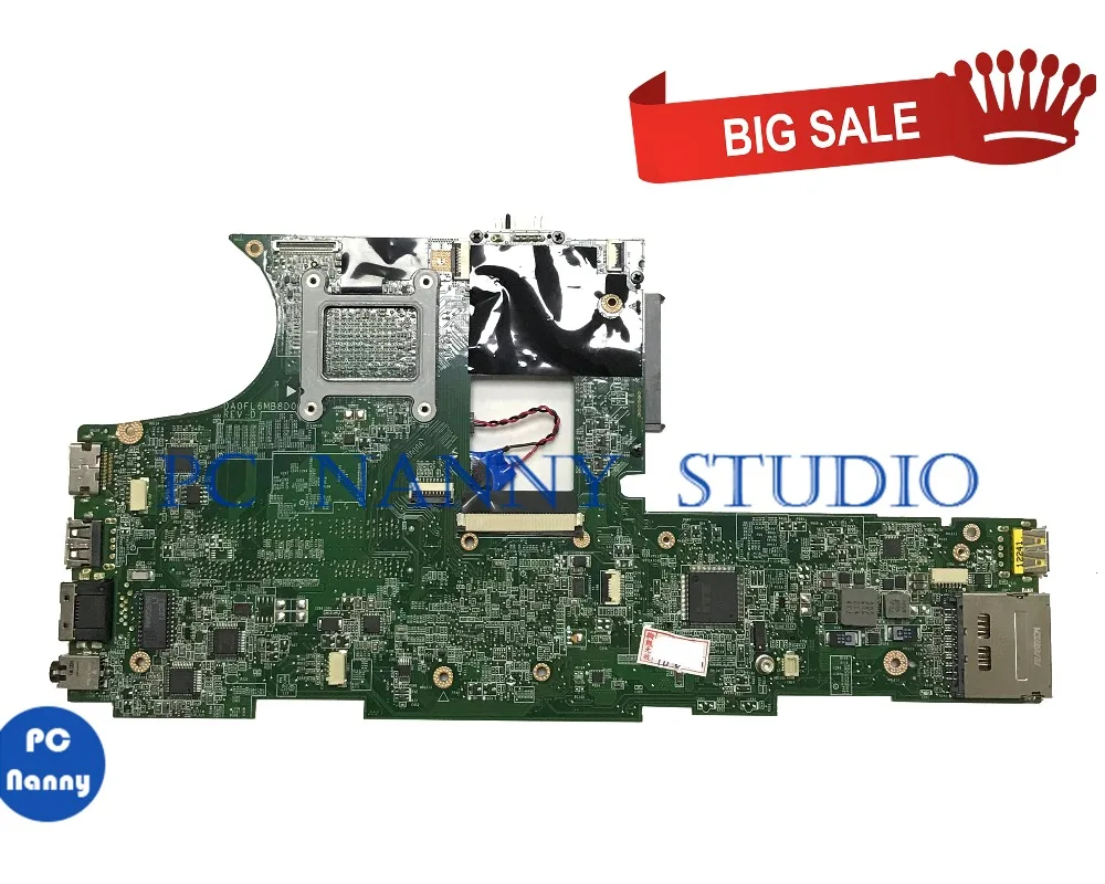 PANANNY для Lenovo E10 E11 материнская плата ноутбука I3 380 CPU на борту FRU 04W0314 DDR3 HM55 DA0FL6MB8D0