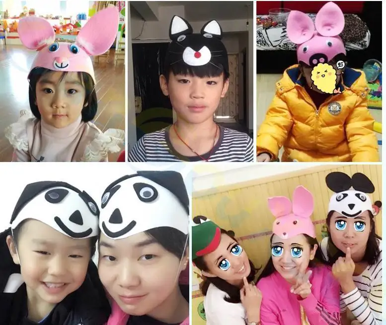 Детский костюм для Хэллоуина и рождественской вечеринки 50 шт. косплея 3D шляпа