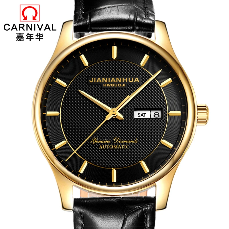 Классические деловые мужские часы Роскошные автоматические от топового бренда с