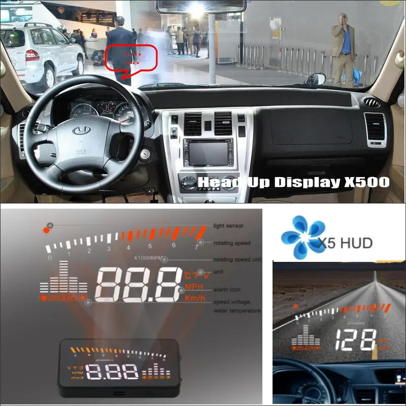 Автомобильный проектор на лобовое стекло HUD автомобильные электронные