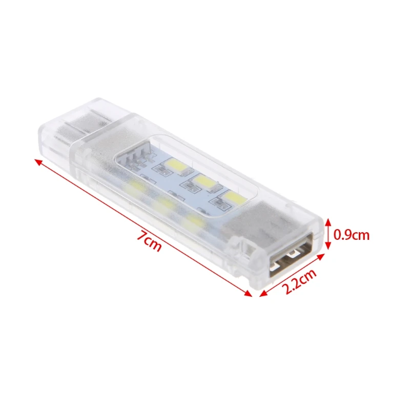 

1 Mini USB Led Night Light Camping Lamp Double Sided 12 leds USB Reading Light Hot Saling