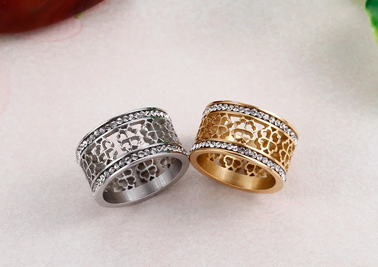 Kalen, золото и серебро, нержавеющая сталь, Anillos Mujer, богемные стразы, цветочные кольца для женщин, обручальные кольца, Женские Ювелирные изделия