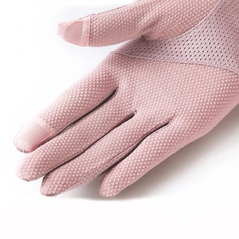 Fashion Summer Women Lace Sunscreen Gloves Ladies Female Sexy Solid Flower Anti uv Mittens Full Finger Girls Driving 2020|Женские