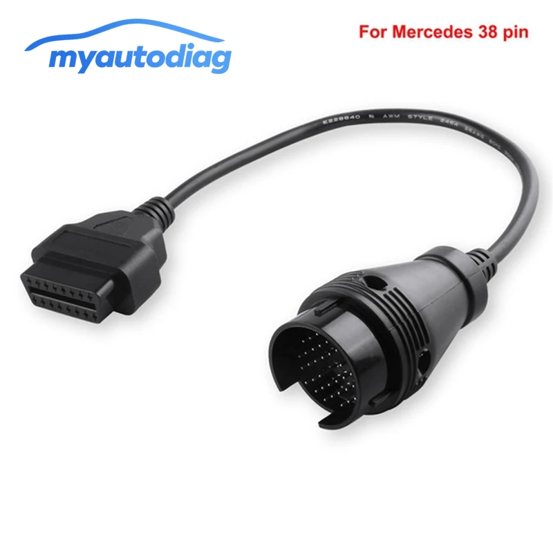 Высокое Качество MB 38 Pin к 16 OBD2 Диагностический кабель для Mercedes pin OBD 38pin разъем OBDII