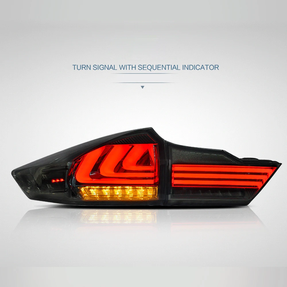 LSlight For Honda City 2014 2015 2016 2017 2018 LED Tail Light Assembly lights Bulb Lamp Running Lights Stop Brake Turn Signal | Автомобили