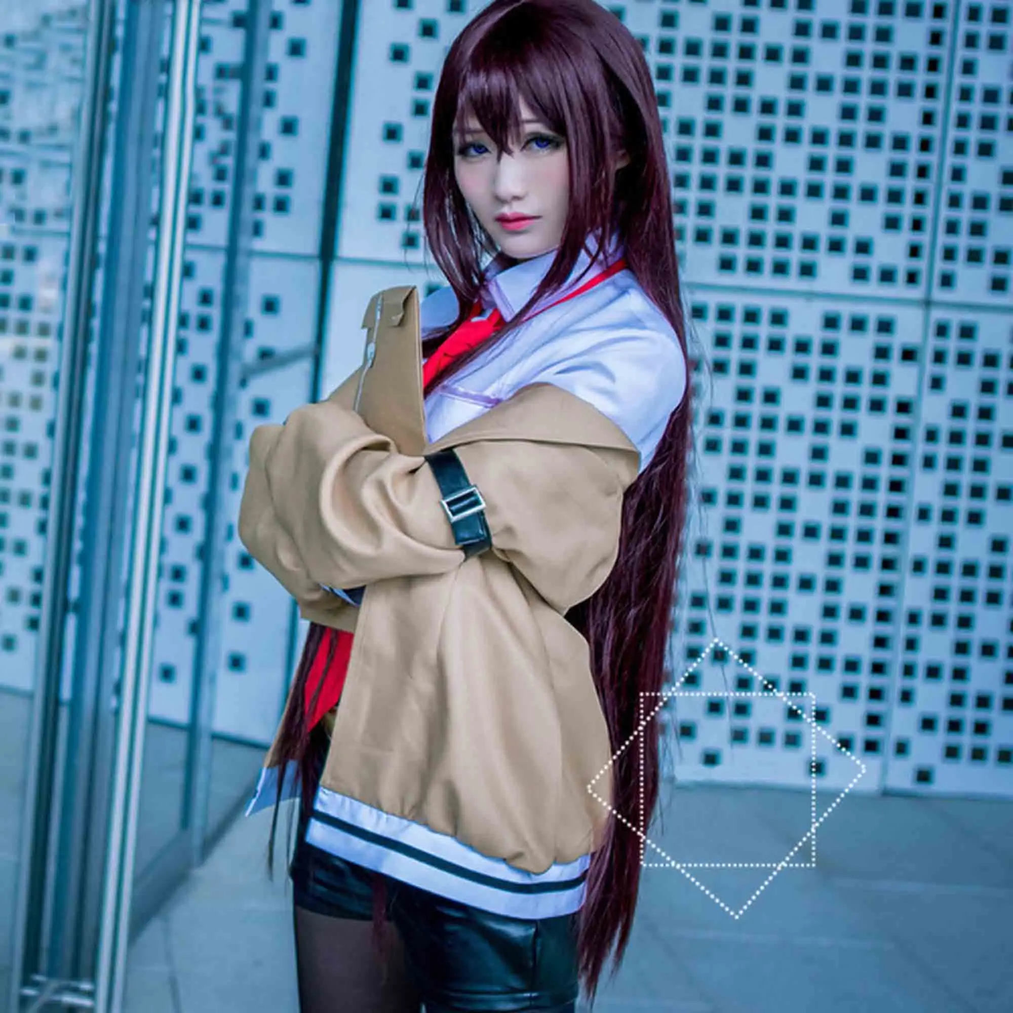 Makise Kurisu VEVEFHUANG steins Gate японский костюм для косплея аниме Косплэй макисэ курису пальто-жакет для косплея Наряд Костюмы форма - Цвет: Makise Kurisu