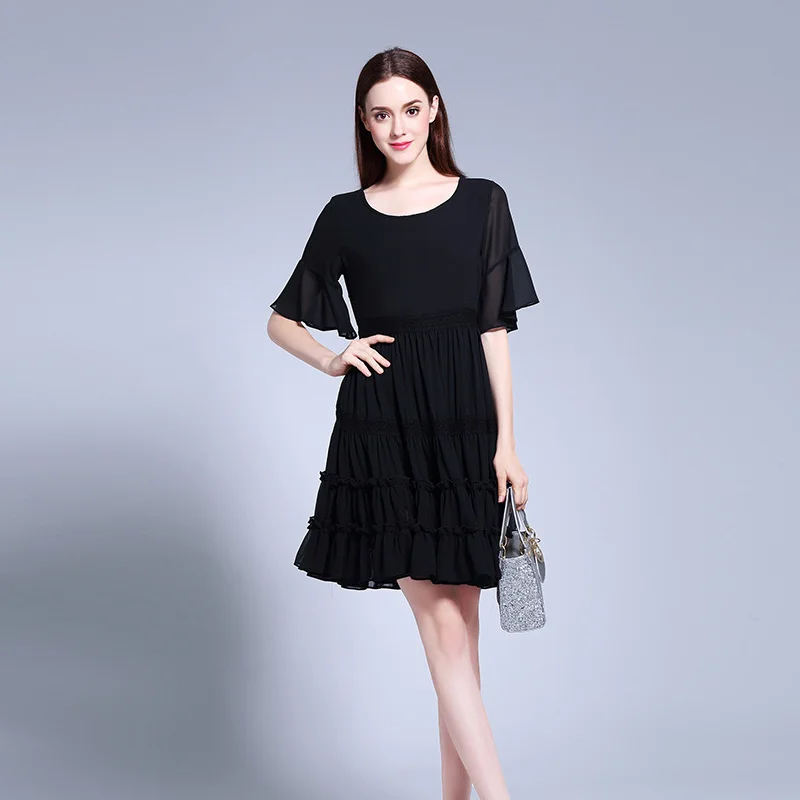 Богемное шифоновое большого размера летние Платье из новой коллекции 5xl плюс