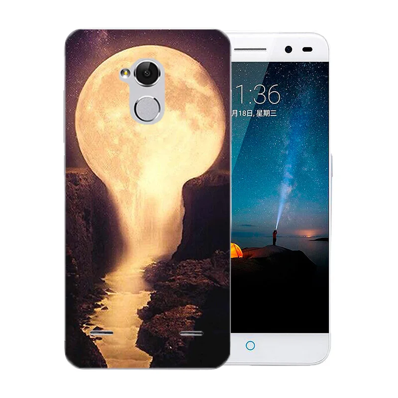 5 0 дюйма для ZTE Blade V7 Lite прозрачные чехлы телефона Мягкие силиконовые с узором