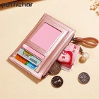 Маленький кошелек из перламутровой кожи, женский, роскошный брендовый мини-кошелек, кошельки, женский короткий кошелек на молнии, держатель для кредитных карт