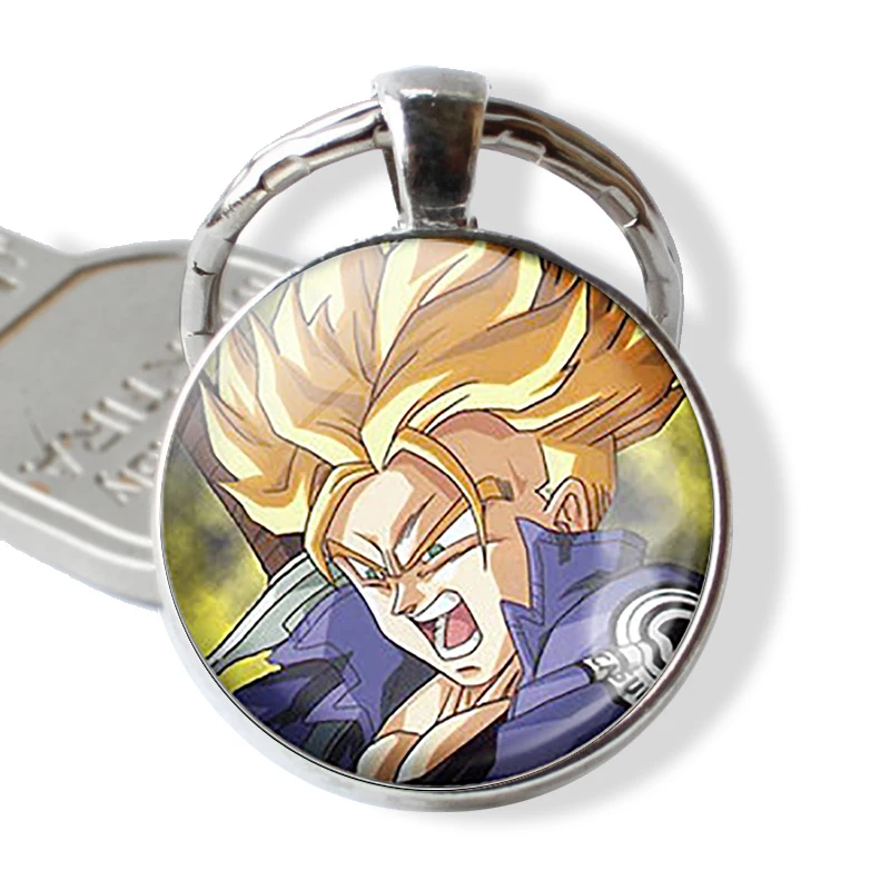Аниме брелок Дракон мяч фото Стекло брелок с кабошоном «Драконий жемчуг зет подарок для влюбленных модные Аниме подарок для Для мужчин - Цвет: as show
