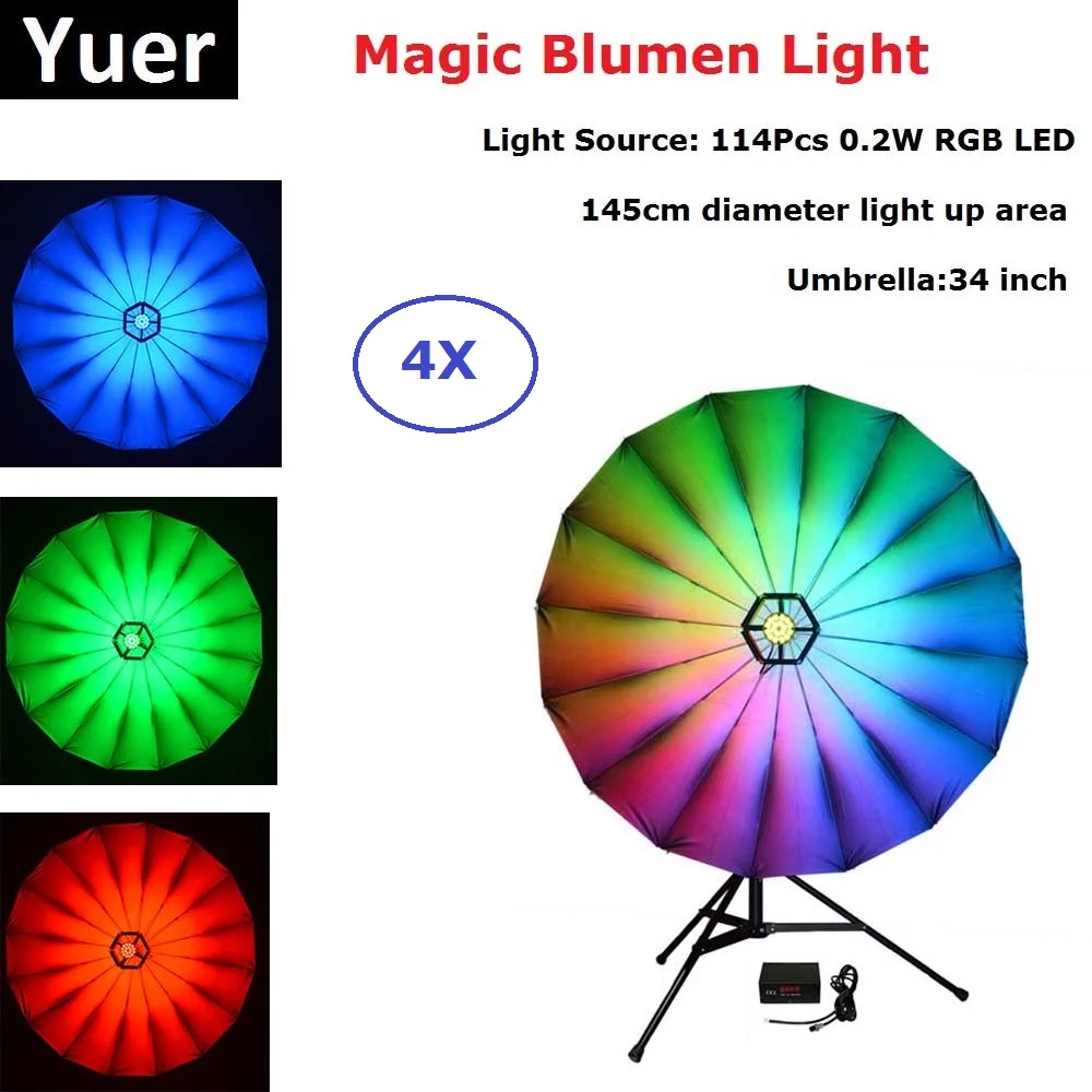 Светодиодный сценический прожектор 4 шт./Лот освещение для дискотеки Lumiere Sound
