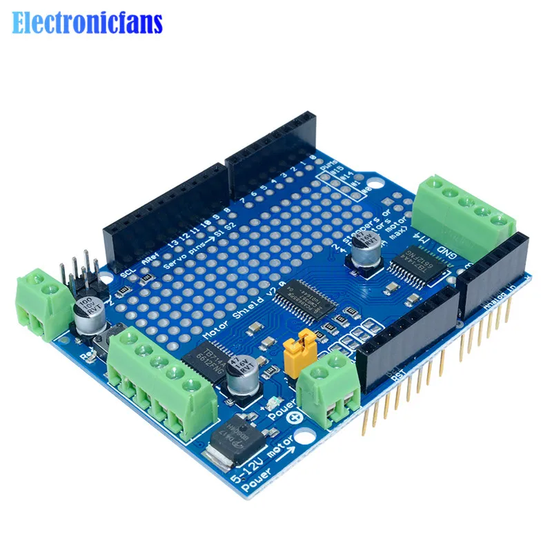Стандартный шаговый двигатель IIC I2C TB6612 Mosfet PCA9685 PWM сервопривод щит V2 для Arduino Robot Uno